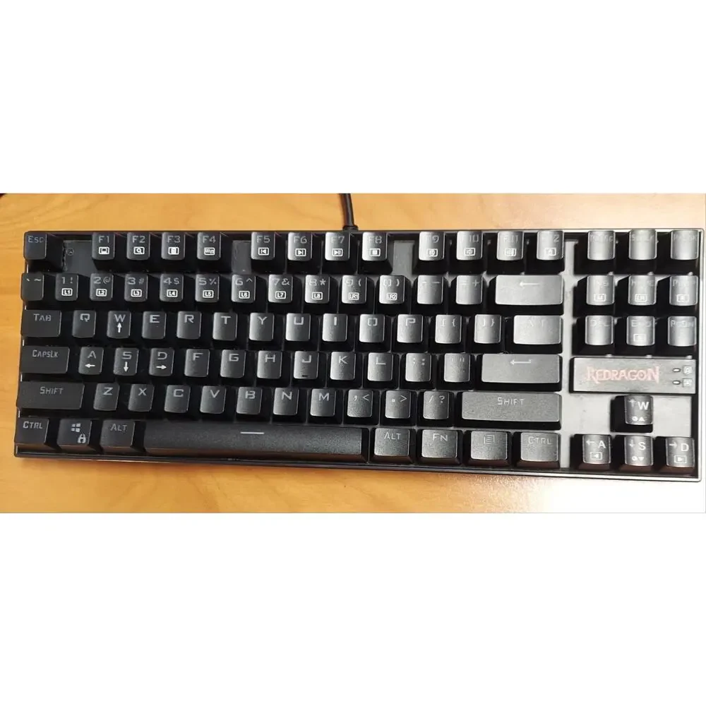 KUMARA Gaming Keyboard REDRAGON K552 LED Backlit Wired Mechanical 87 Key Black